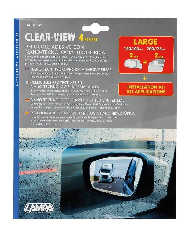 Rückspiegel Regenschutz CLEAR-VIEW [groß], Autozubehör
